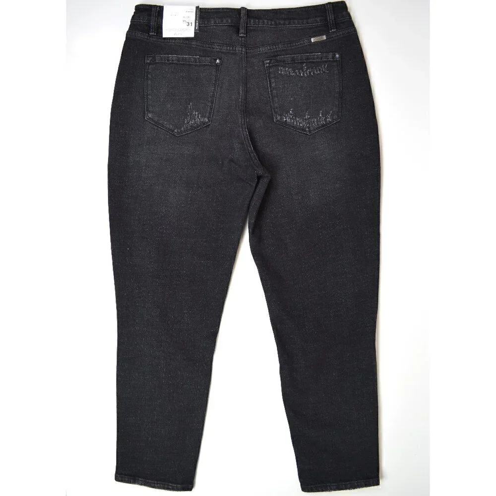 Kancan Milana High Rise Mom Jeans Black NEW 15/31 - Picture 2 of 7